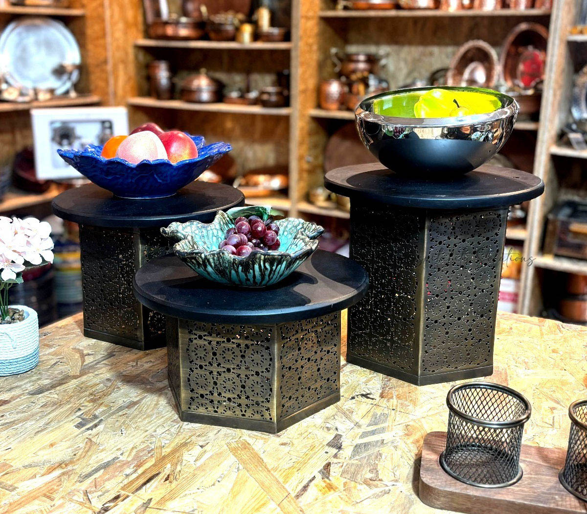 Teak Wood Rustic Legs Riser Teak Wood - Puri Hospitality Solutions